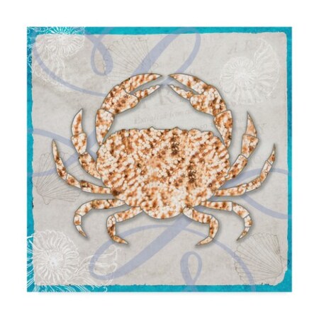 Lightboxjournal 'Framed Crab Texture' Canvas Art,35x35